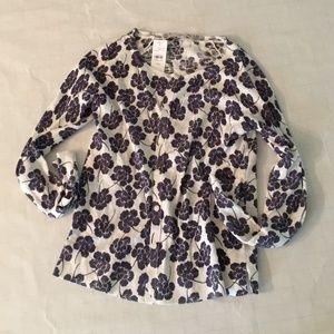 LOFT Floral Sweater Cardigan